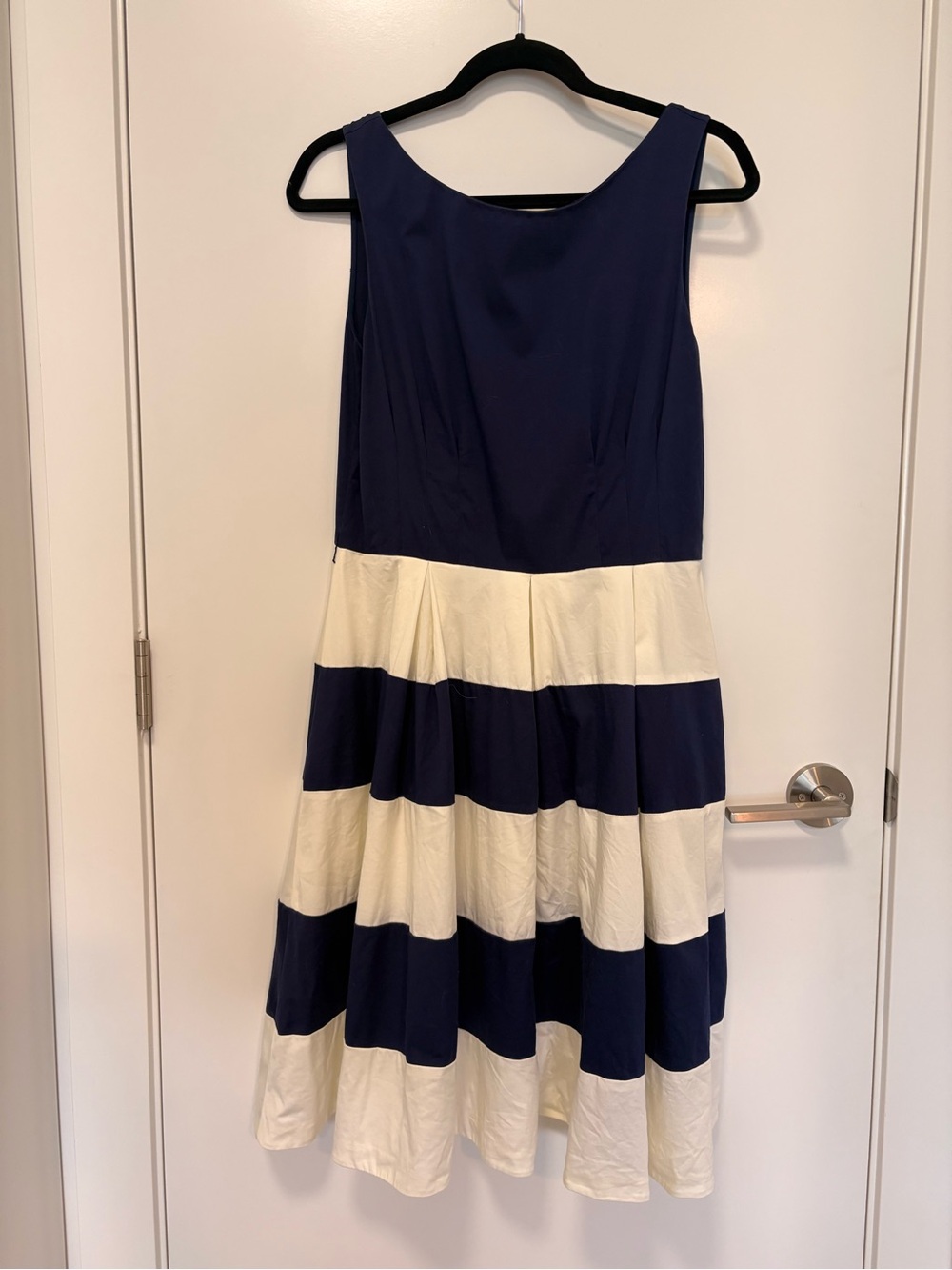 Kate Spade navy and cream Celina Dress